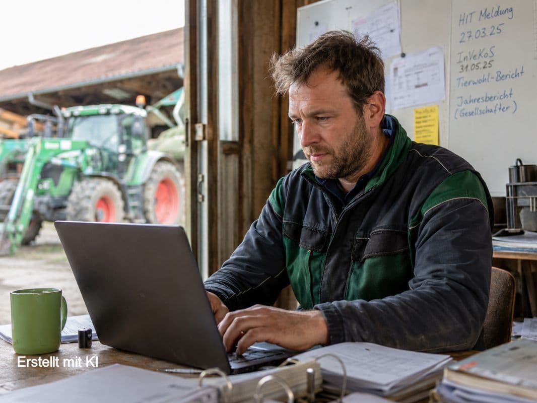 Titelbild: Neuer Traktor, Stallumbau, PV-Anlage? Wie Landwirte mit KI sicher ins Bankgespräch gehen
